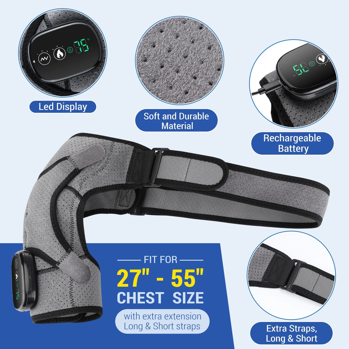Electric Shoulder Massager Belt