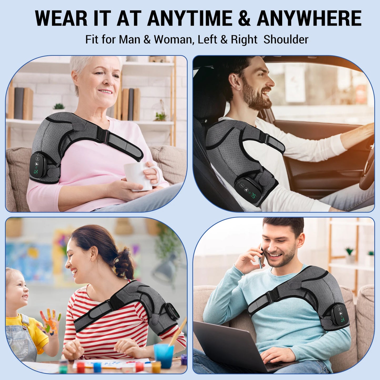 Electric Shoulder Massager Belt